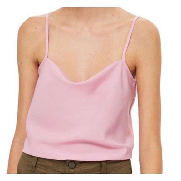 Topshop Tops - TOPSHOP light pink camisole tank top blouse shirt tee size 10 perfect condition